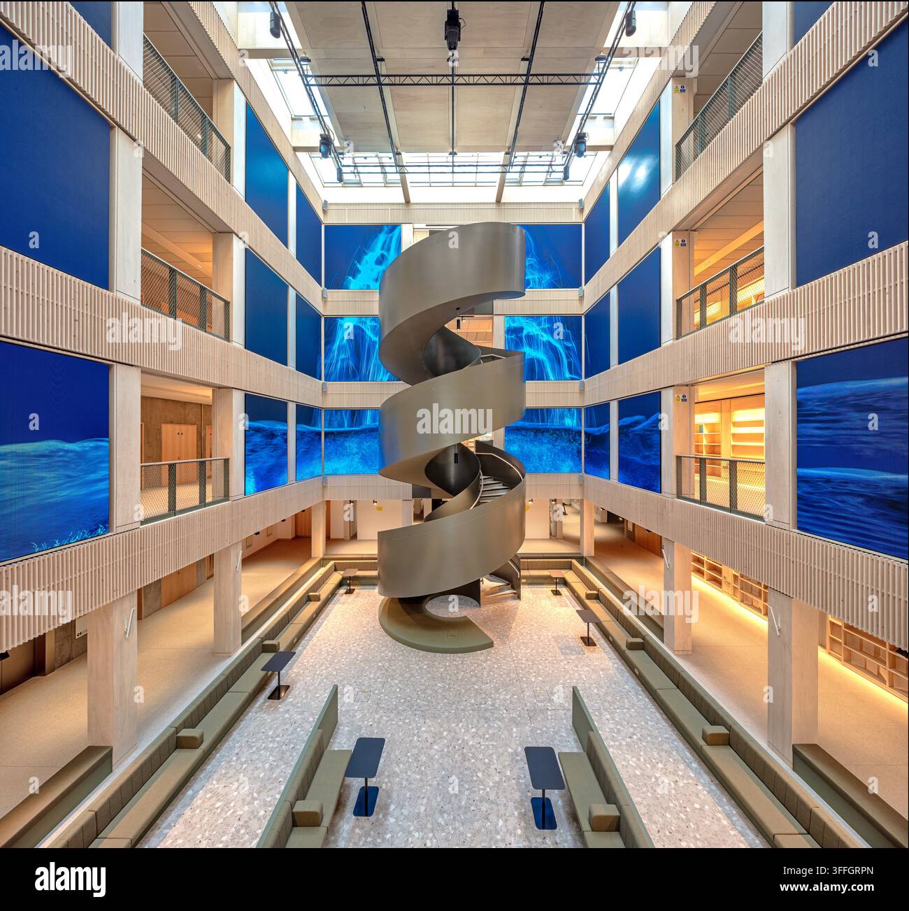 Eine Innenansicht des Kulturhauses Nationales Zentrum für Kreative Smarte Städte in Sunderland, Tyne & Wear Stockfoto