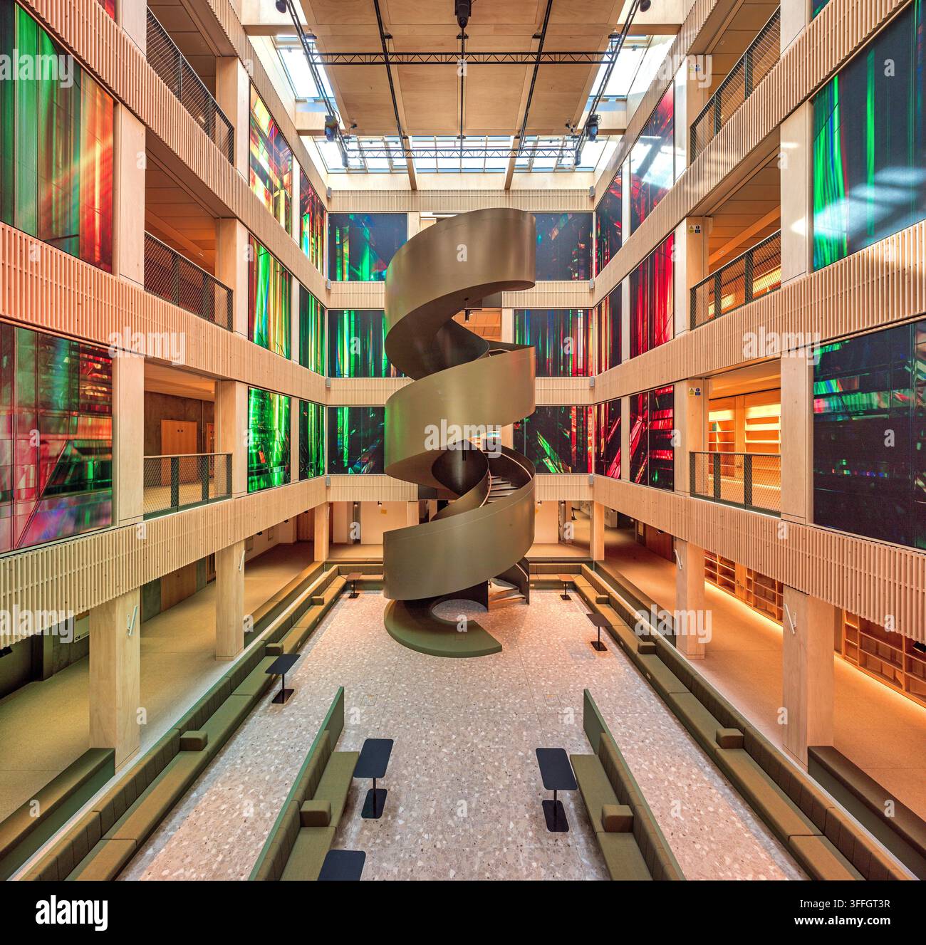 Eine Innenansicht des Kulturhauses Nationales Zentrum für Kreative Smarte Städte in Sunderland, Tyne & Wear Stockfoto