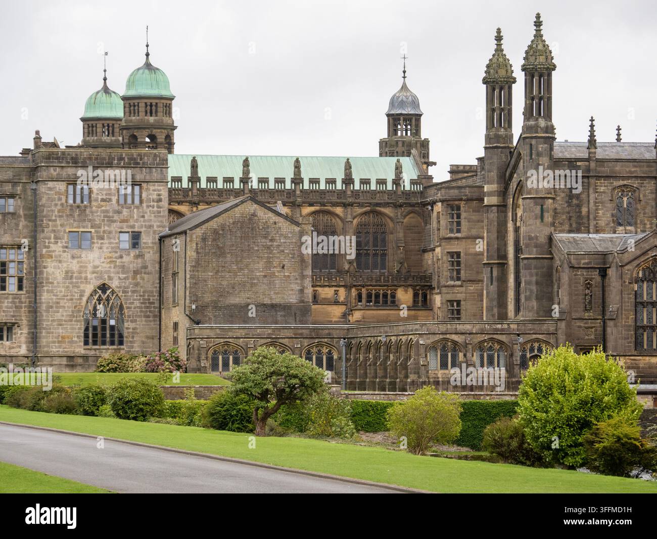 Stoneyhurst College und alte katholische öffentliche Schule in Hurst Green, Ribble Valley, Lancashire, UK. Stockfoto