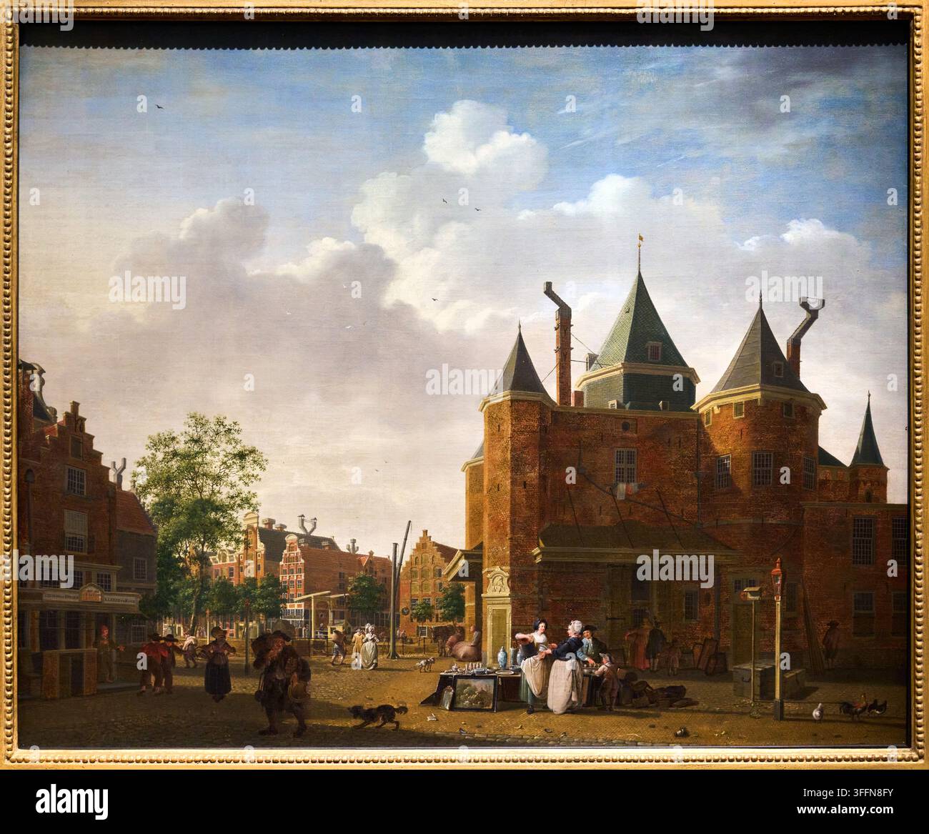 Die Sint-Antoniuswaag in Amsterdam, 1780-1790, Isaac Ouwater (1748-1793), Rijksmuseum, Amsterdam, Niederlande Stockfoto