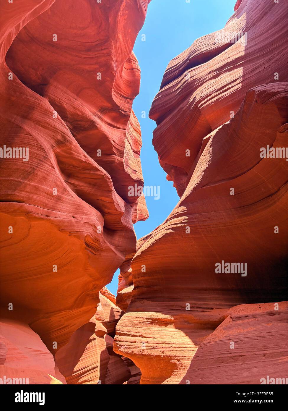 Lower Antelope Canyon in Arizona, dramatische Sandstein-Felsformation, Arizona, USA Stockfoto