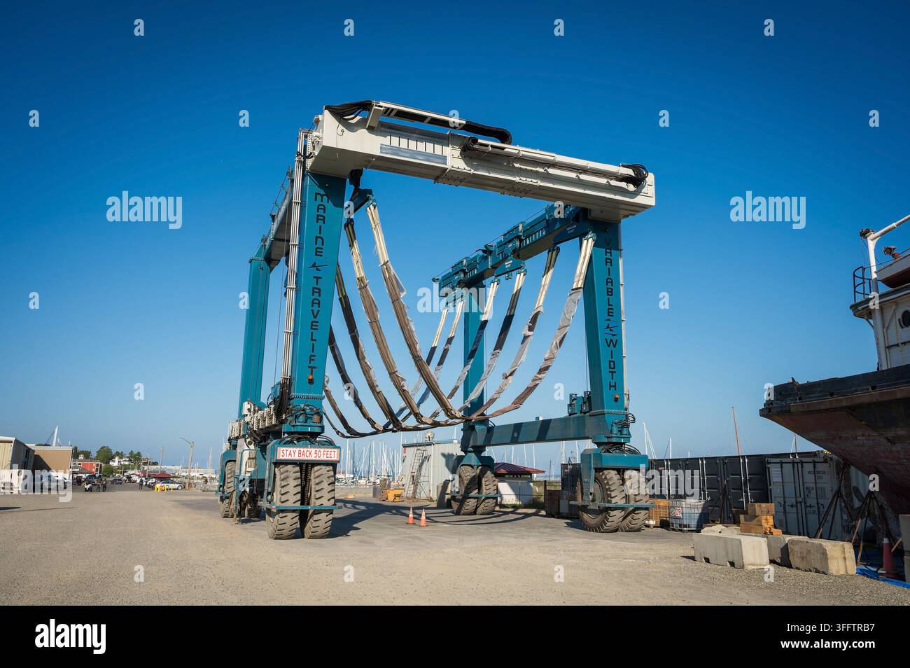 Die Marina und Werft von Port Townsend Boat Haven, Heimat vieler der besten Bootsbaumeister und -instandhalter. Port Townsend, Bundesstaat Washington, Stockfoto