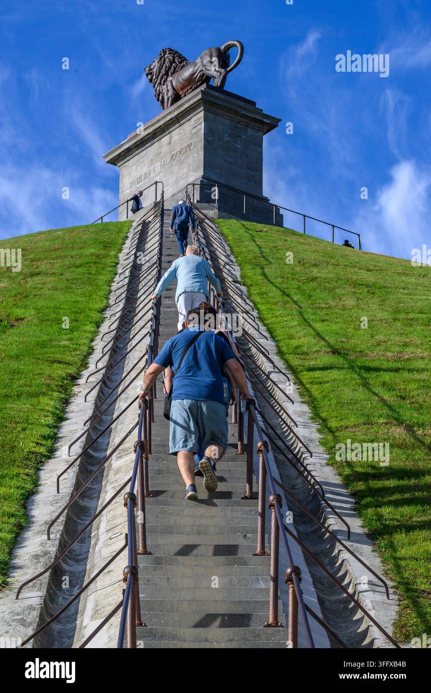 Braine-l'Alleud ist eine Gemeinde im wallonischen Brabant, auf dessen Gebiet sich am 18. Juni 18 größtenteils die Schlacht von Waterloo abspielte Stockfoto