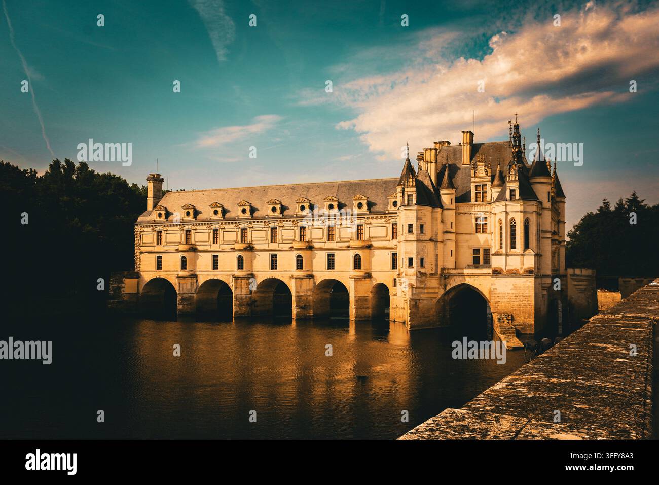 Schloss an der Loire Stockfoto