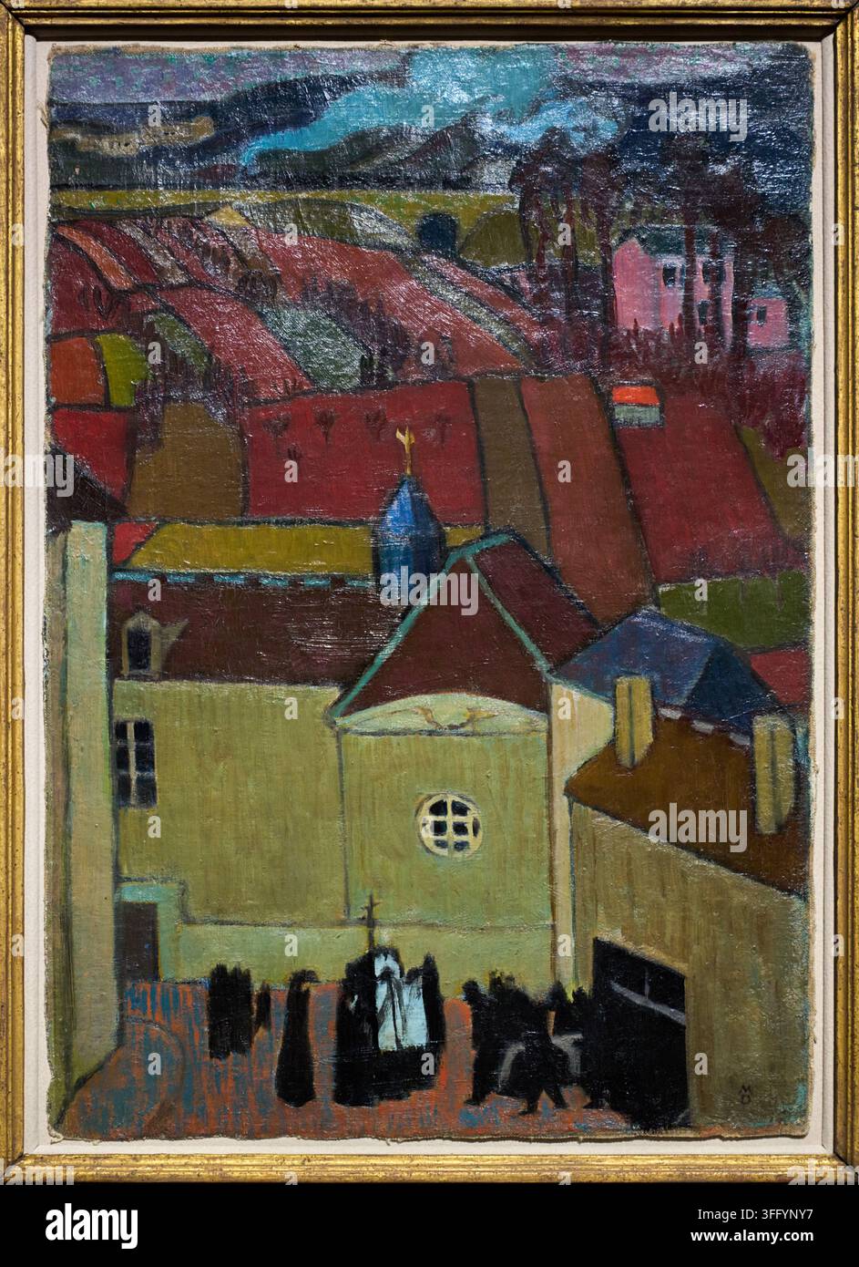 Begräbnis in meiner eigenen Nachbarschaft, 1893, Maurice Denis (1870-1943), Rijksmuseum, Amsterdam, Niederlande Stockfoto