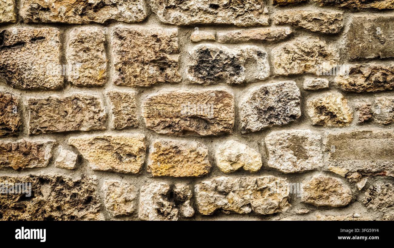 Strukturiertes Hintergrunddesign Mit Natursteinwand Stockfoto