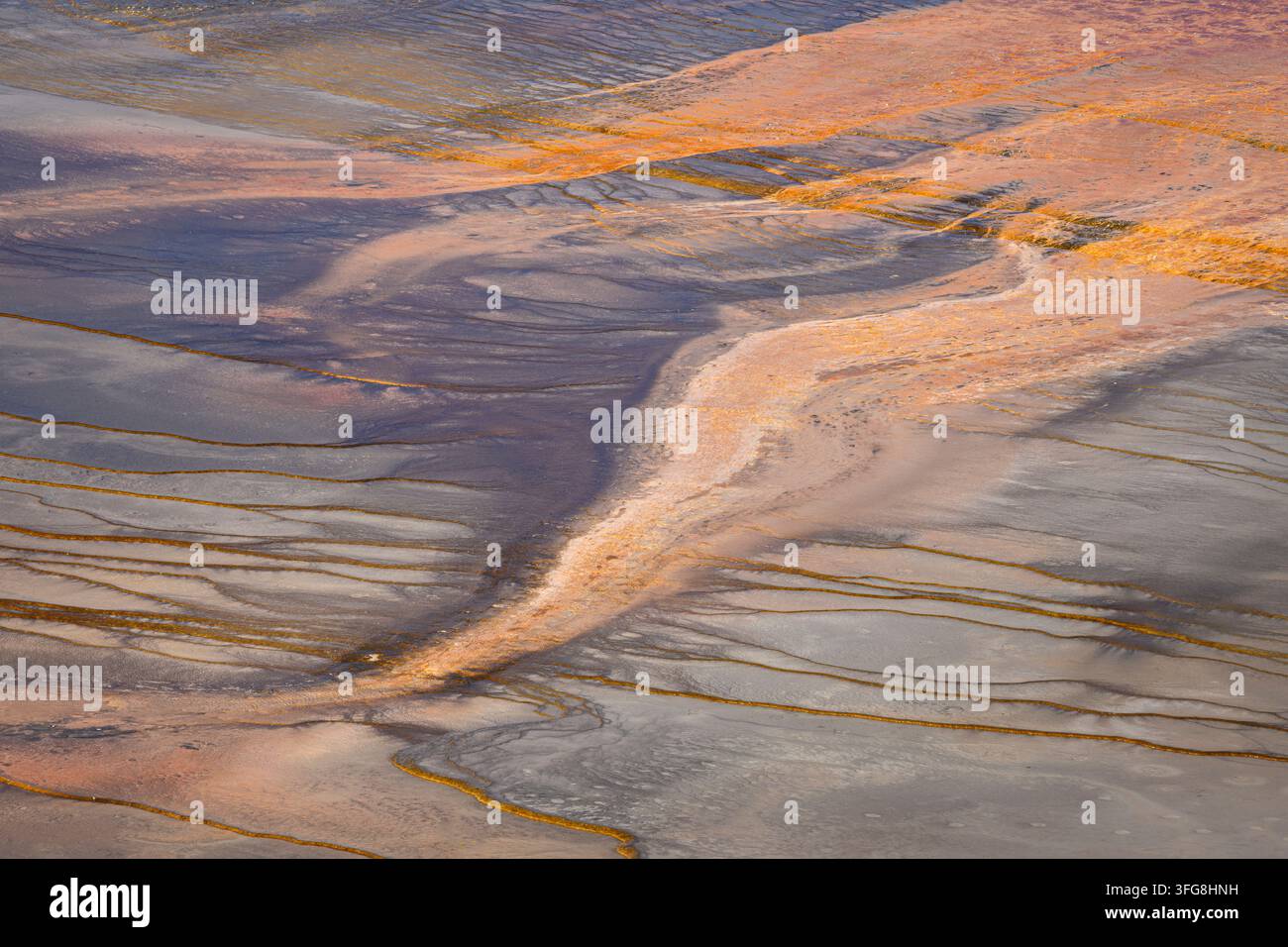 Grand Prismatic Spring im Yellowstone National Park Stockfoto