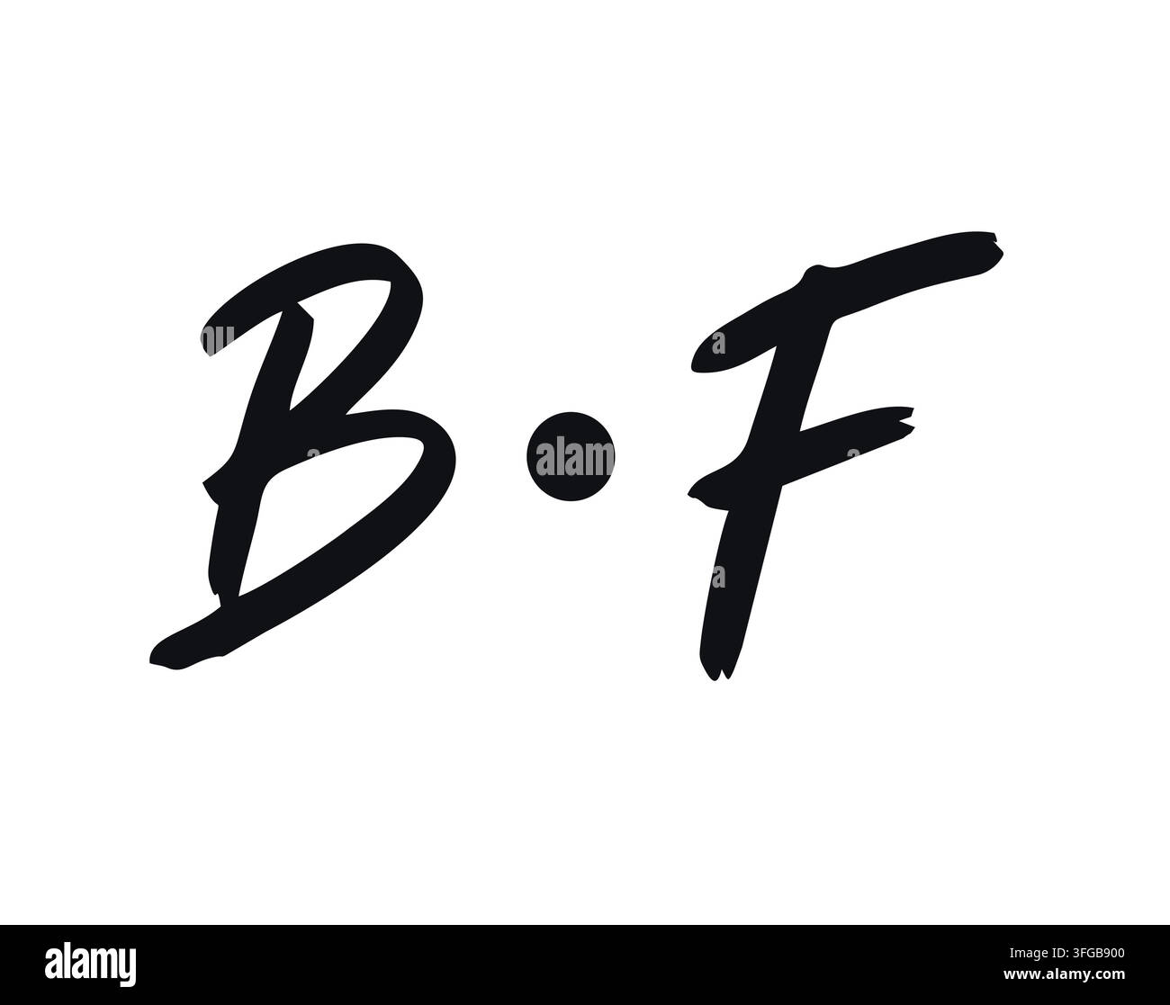 Modernes Monogramm BF Buchstaben-Logo-Design für professionelles minimalistisches Branding Stock Vektor