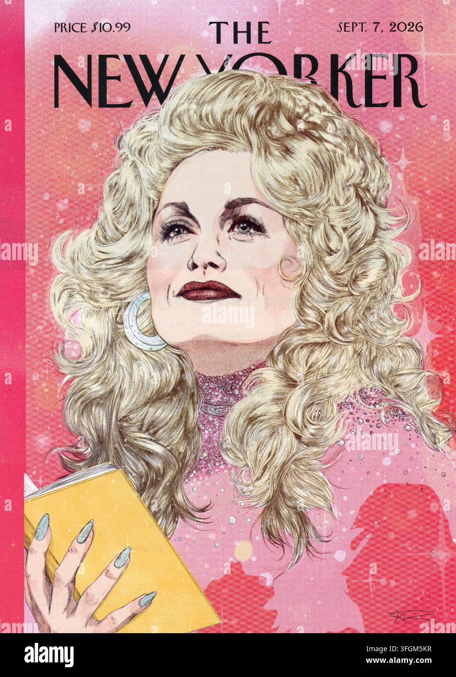 Das Cover der Ausgabe vom 7. September 2026 der New Yorker, die Dolly Parton ehrt, USA Stockfoto