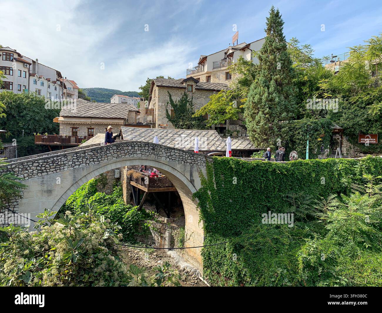Altstadt von Mostar, Bosnien-Herzegowina - Smartphone-aufgenommenes Stockfoto
