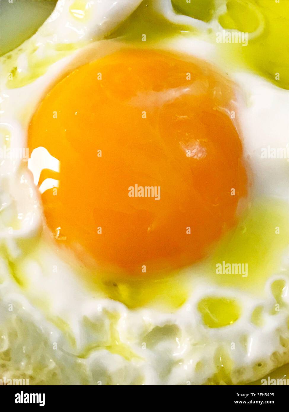 Spiegelei. Nahaufnahme. Stockfoto