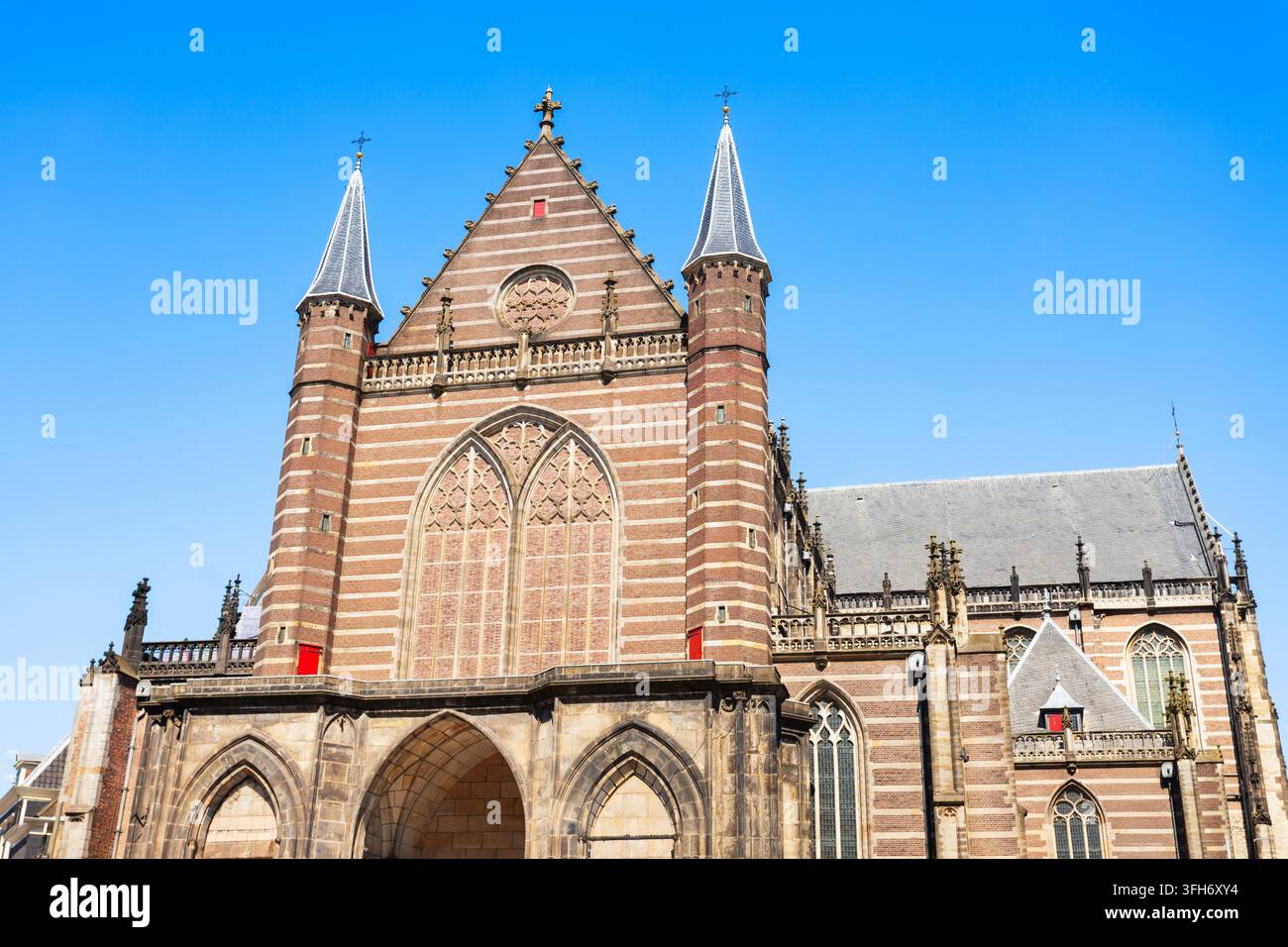 Das historische Nieuwe Kerk-Kirchengebäude am Dam-Platz im Stadtzentrum von Amsterdam, Niederlande Stockfoto