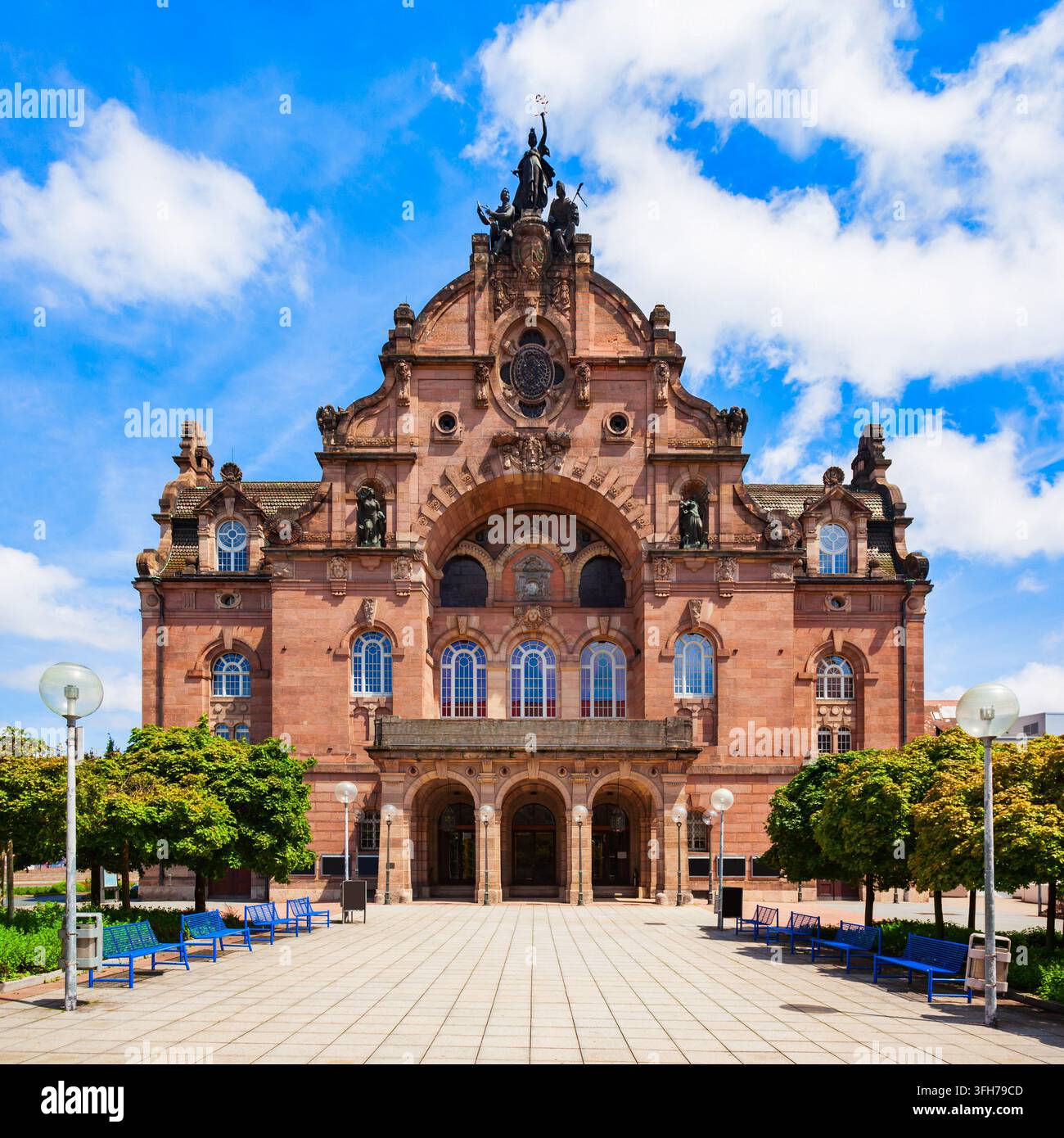 Nürnberger Theater, Oper oder Staatstheater. Nürnberg ist die zweitgrößte Stadt des bayerischen Bundesstaates in Deutschland. Stockfoto