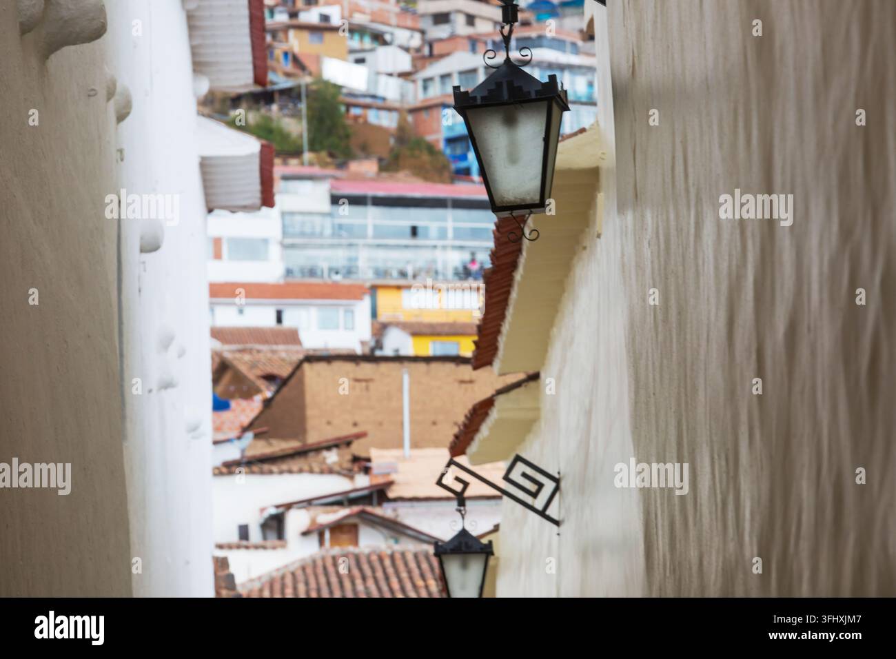 Kolonialstadt Cusco in Peru Stockfoto