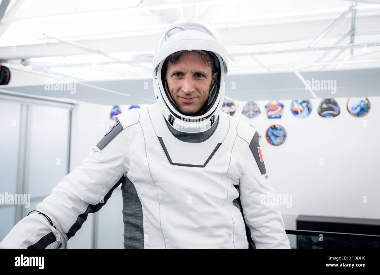 CSA-Astronaut und SpaceX Crew-13-Missionsspezialist Joshua Kutryk, 17. April 2026 Stockfoto