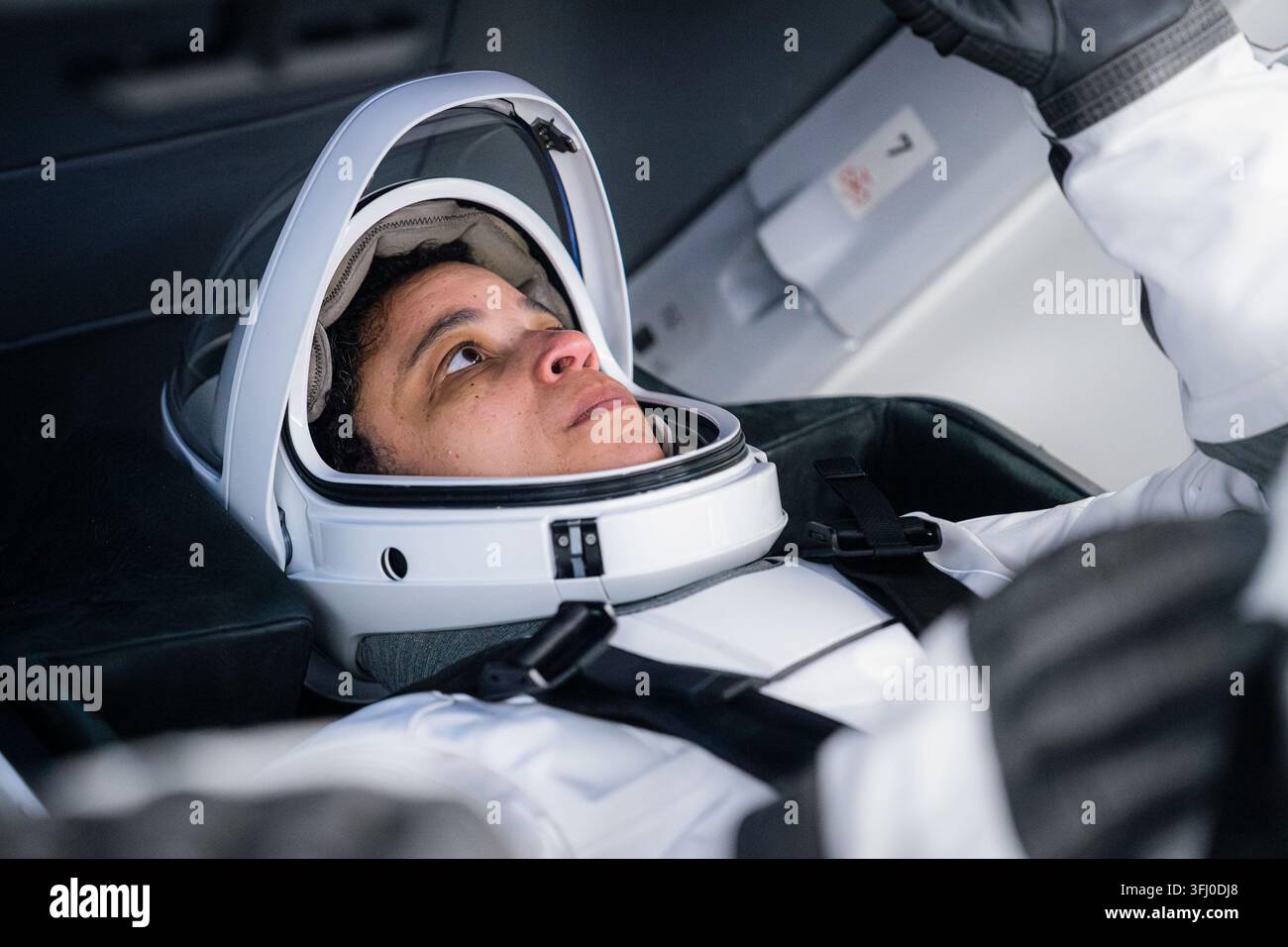 NASA-Astronautin und SpaceX Crew-13-Kommandantin Jessica Watkins, 17. April 2026 Stockfoto