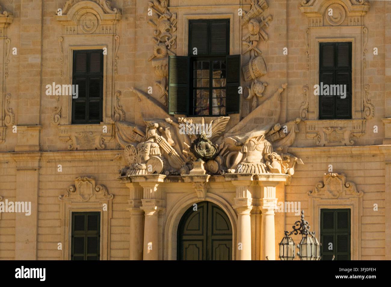 Malta - Valletta, Castile Inn Stockfoto