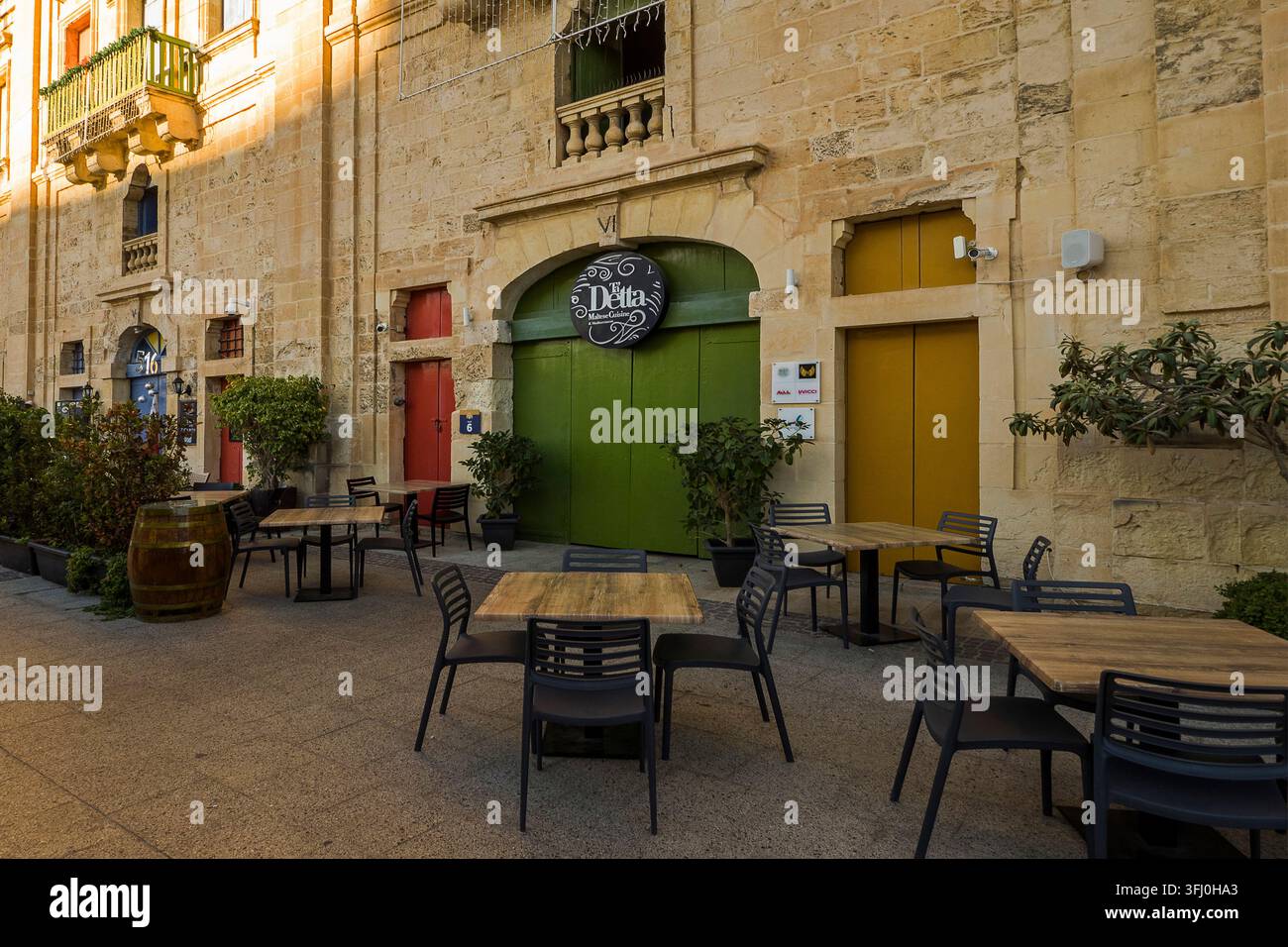 Malta - Valletta, Valletta Waterfront Stockfoto
