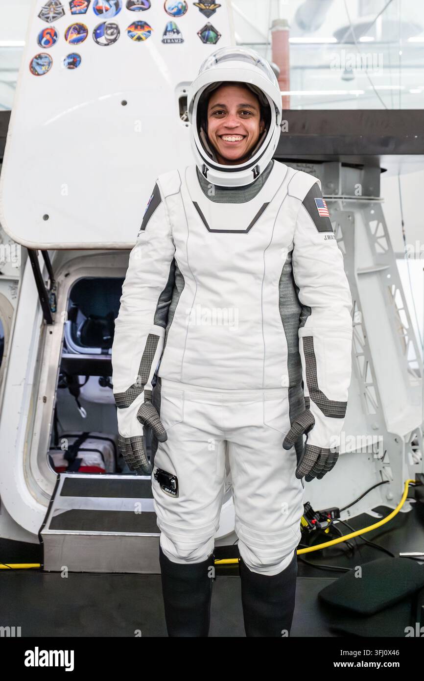 NASA-Astronautin und SpaceX Crew-13-Kommandantin Jessica Watkins, 8. Juni 2026 Stockfoto