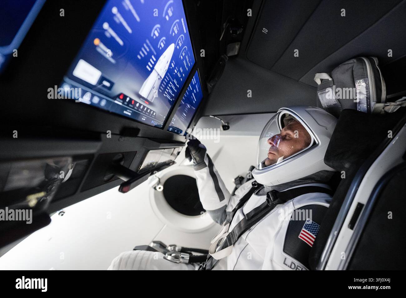 NASA-Astronaut und SpaceX Crew-13-Pilot Luke Delaney, 8. Juni 2026 Stockfoto