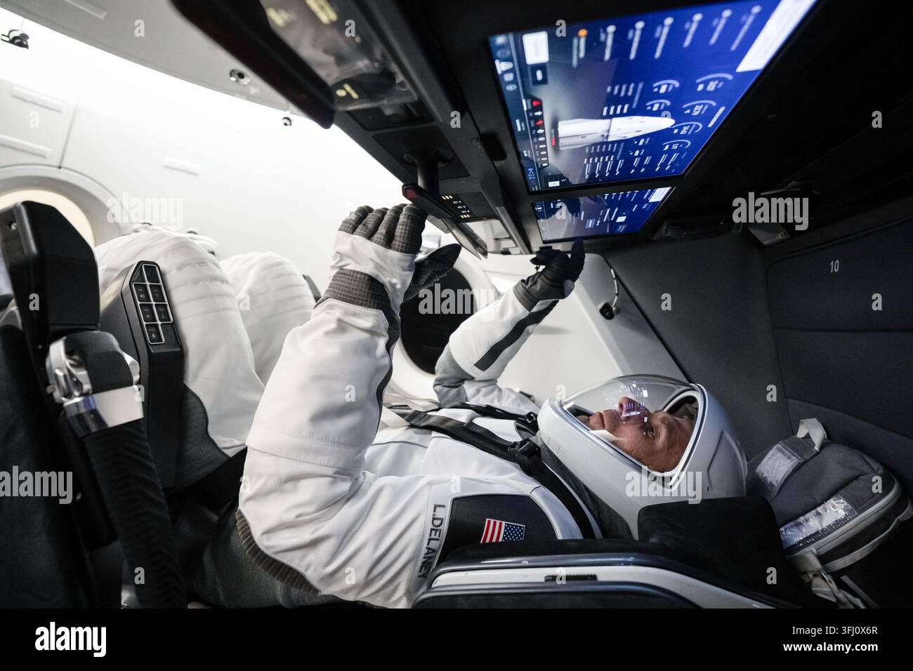 NASA-Astronaut und SpaceX Crew-13-Pilot Luke Delaney, 8. Juni 2026 Stockfoto