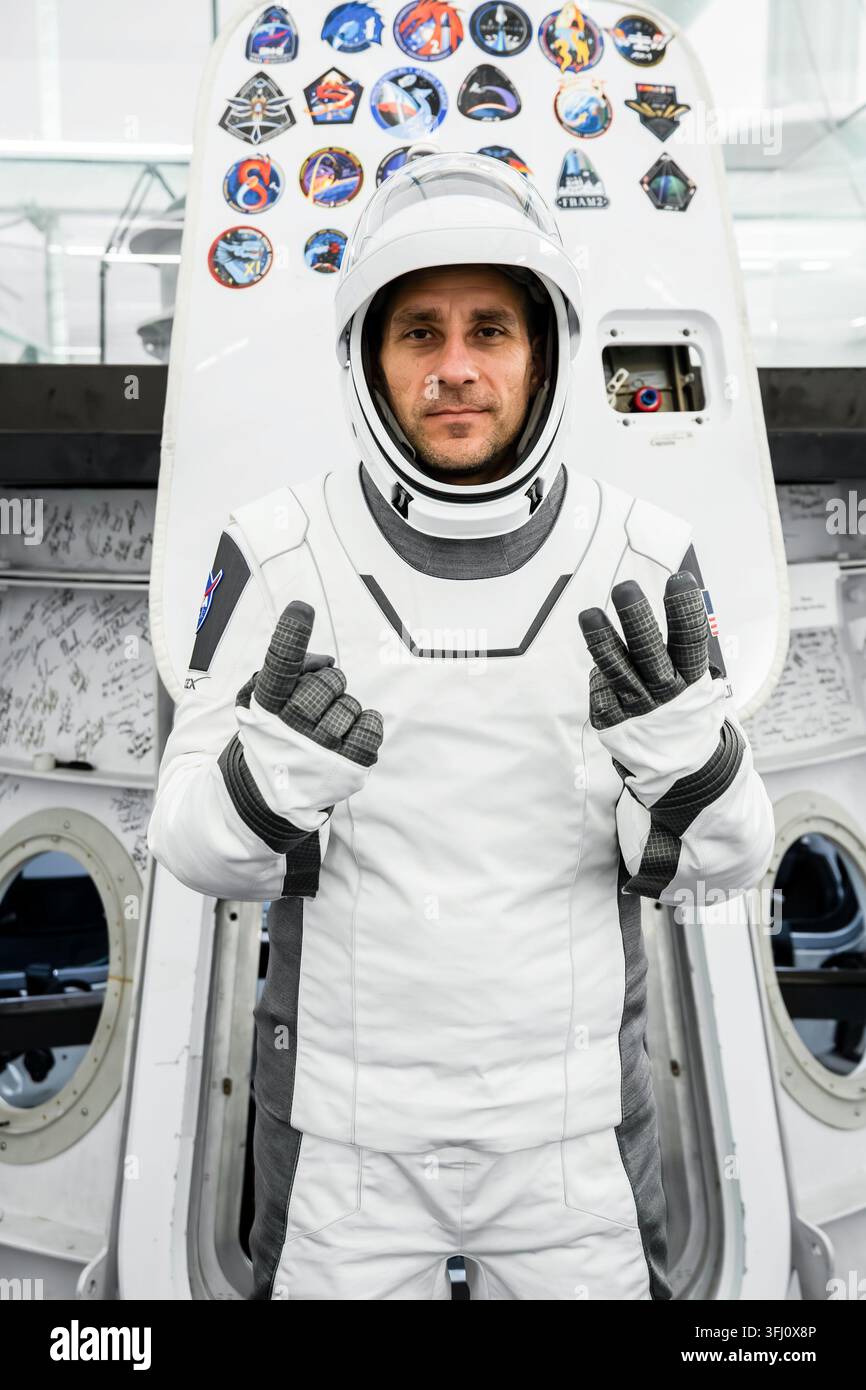 NASA-Astronaut und SpaceX Crew-13-Pilot Luke Delaney, 8. Juni 2026 Stockfoto