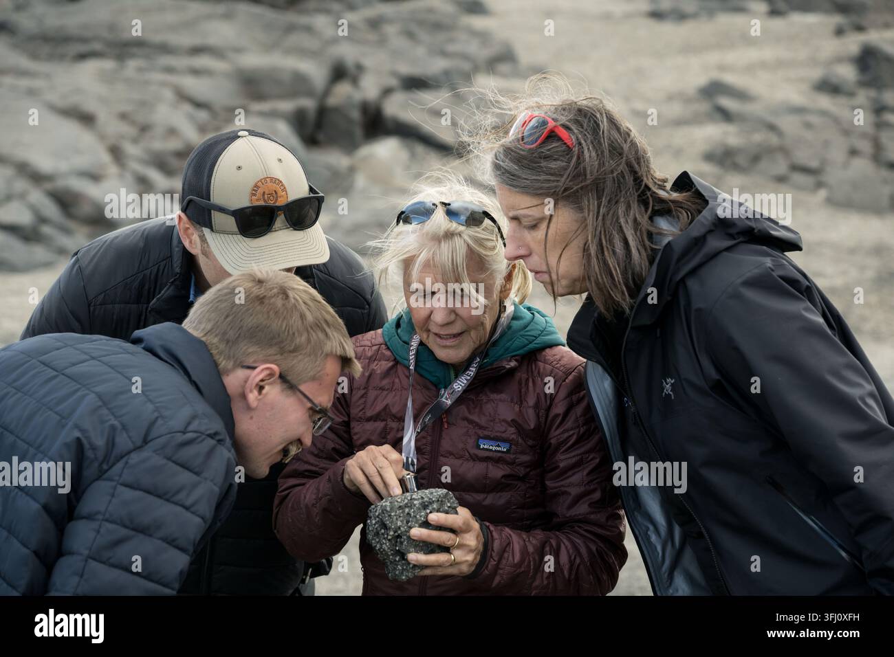 Artemis-Geologie-Training in Island -- jsc2026e405356 Stockfoto