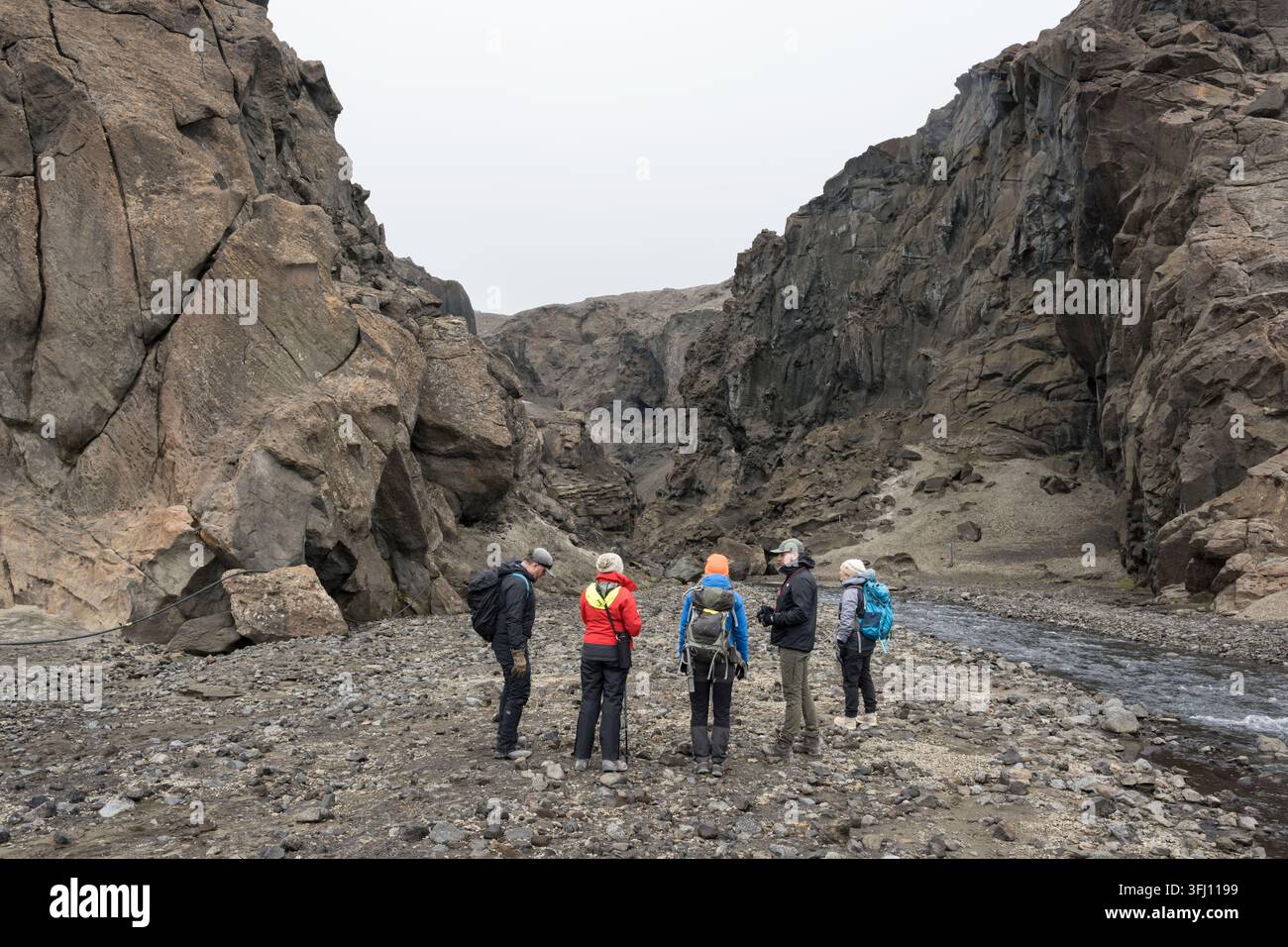 Artemis-Geologie-Training in Island – jsc2026e405547 Stockfoto