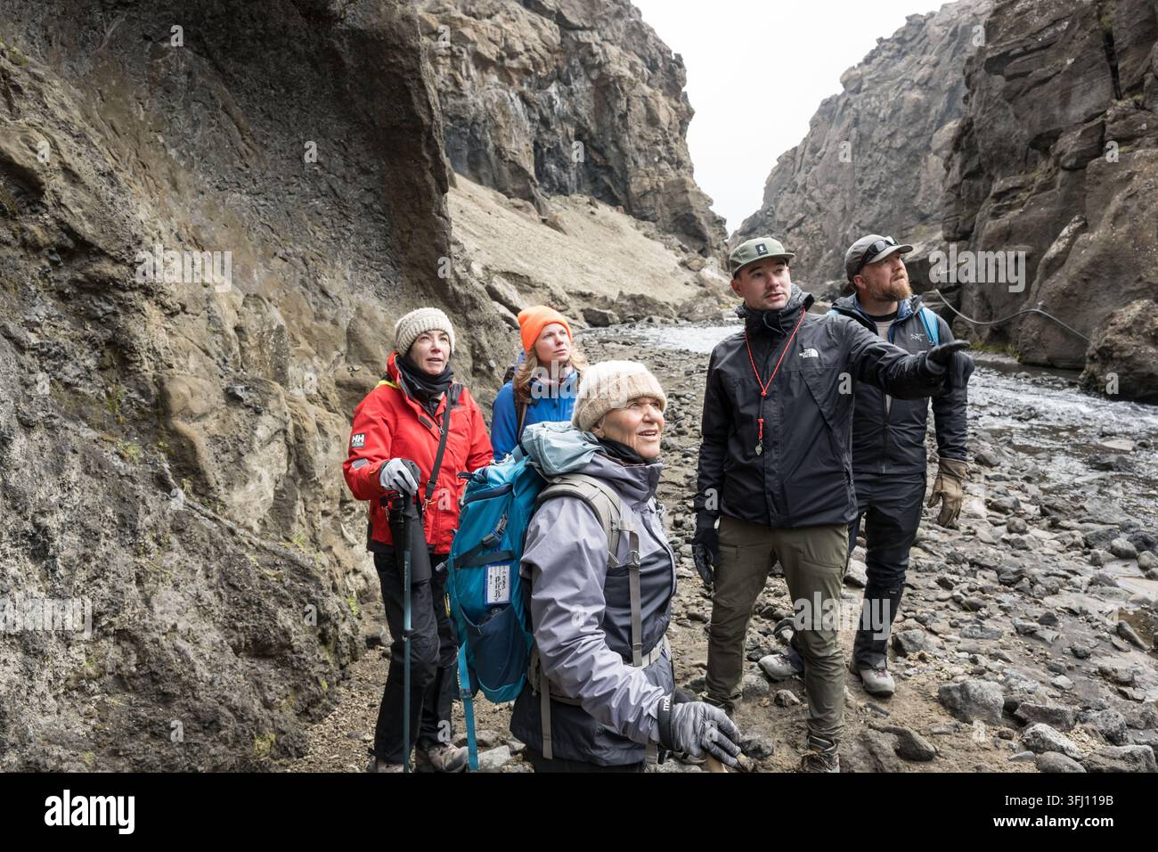 Artemis-Geologie-Training in Island -- jsc2026e405549 Stockfoto
