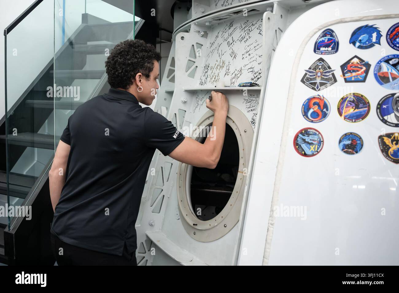 NASA-Astronautin und SpaceX Crew-13-Kommandantin Jessica Watkins, 30. Juli 2026 Stockfoto