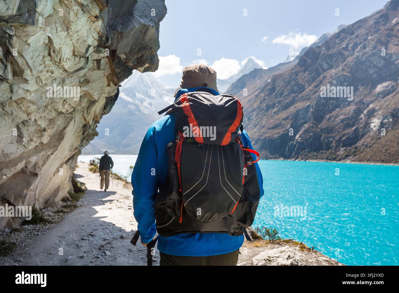 Wandern in der Cordillera Gebirge, Peru Stockfoto
