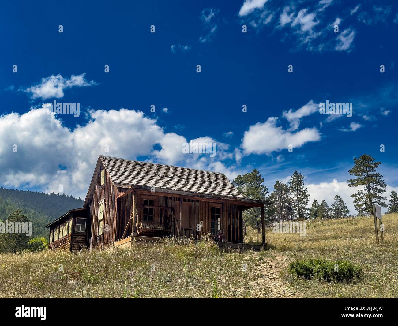 Die historische Tallman Ranch, Golden Gate Canyon State Park, Colorado. Stockfoto