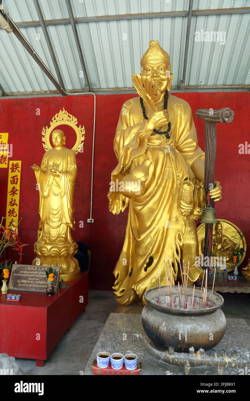 Der Big Buddha von Phuket ist eine sitzende Statue des Maravija-Buddha, die sich in Phuket, Thailand, befindet. Stockfoto