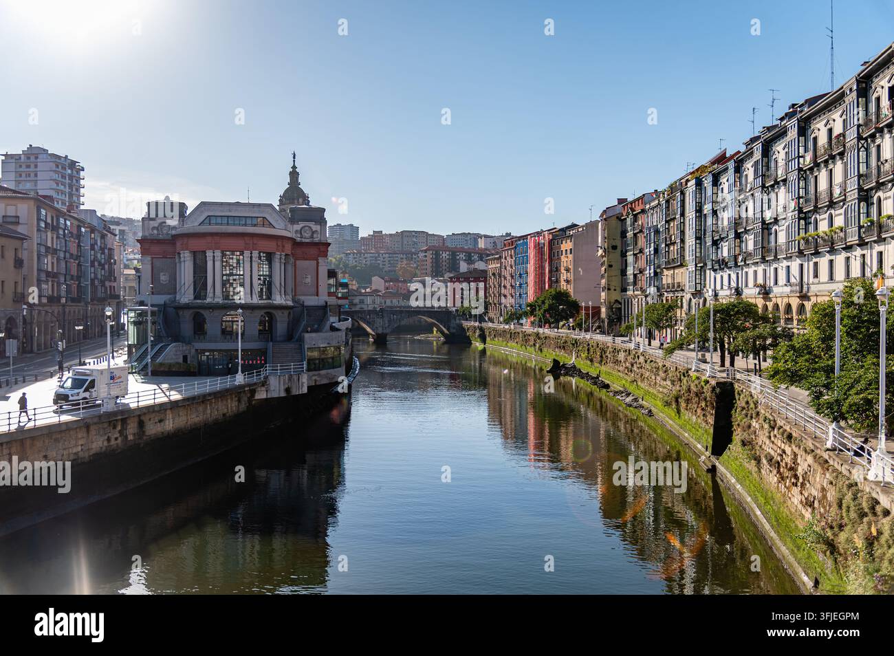 Blick auf Bilbao, Spanien Stockfoto