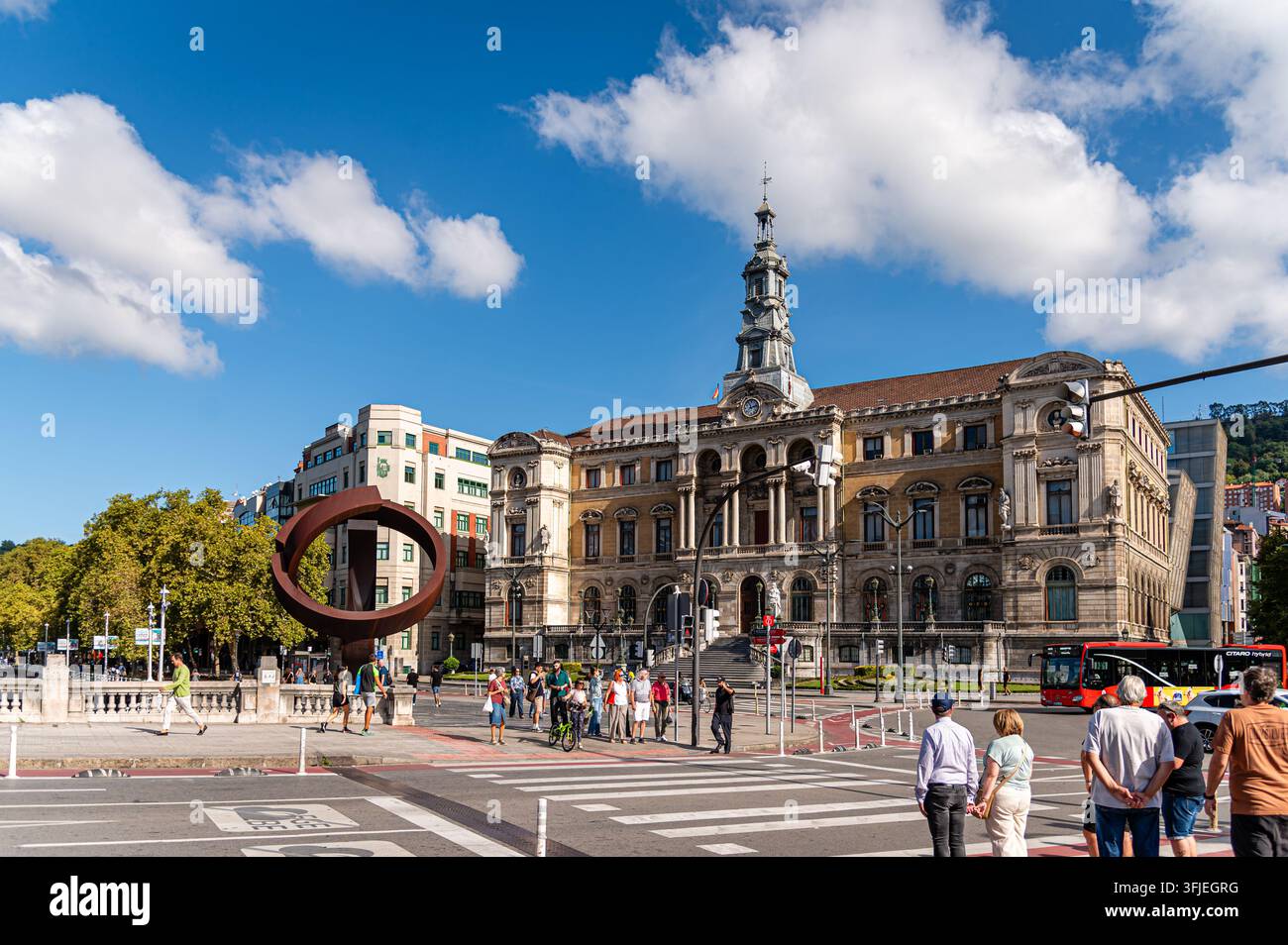 Stadtgemeindehaus Bilbao, Bilbao, Spanien Stockfoto