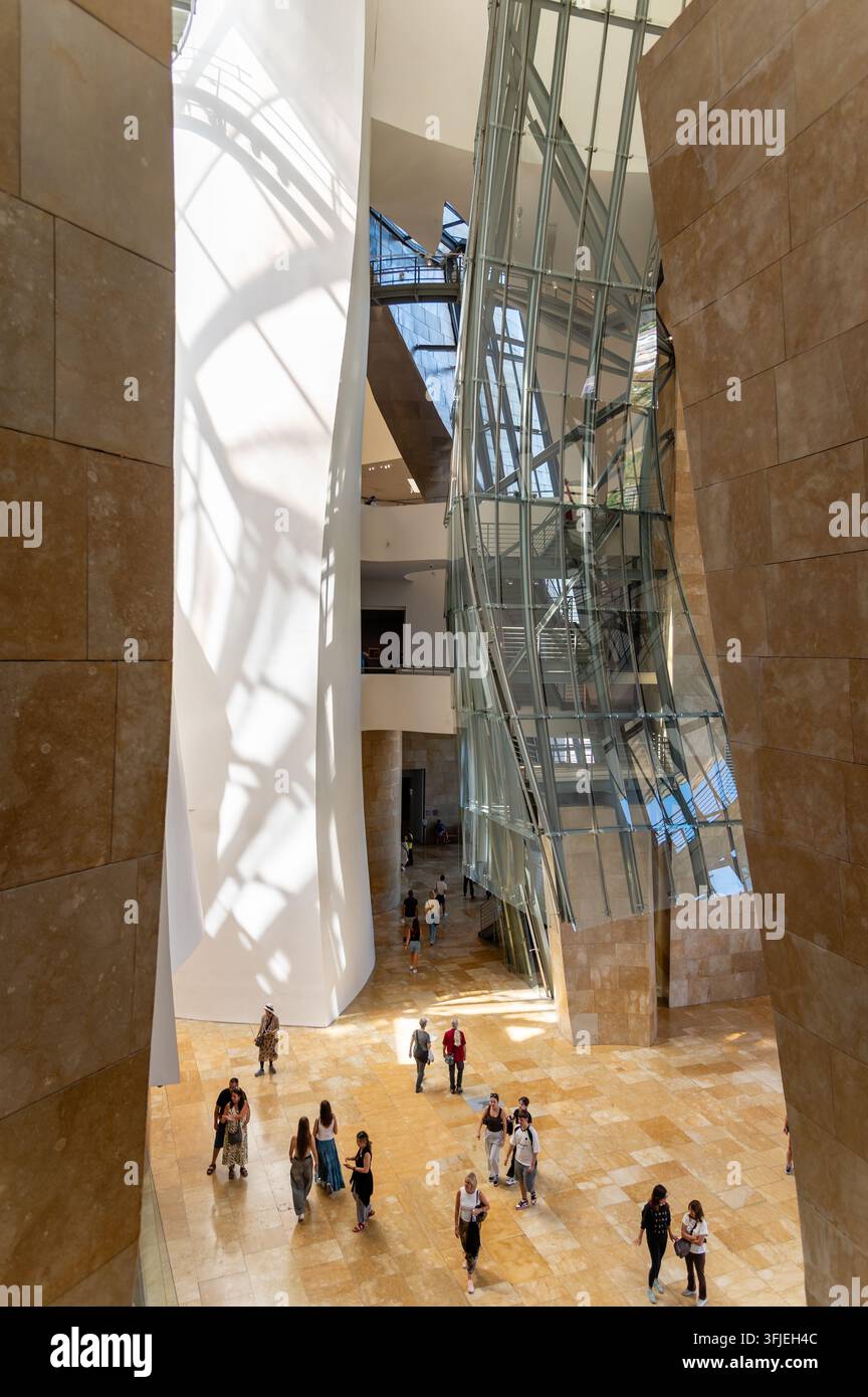Im Guggenheim-Museum, Bilbao, Spanien Stockfoto