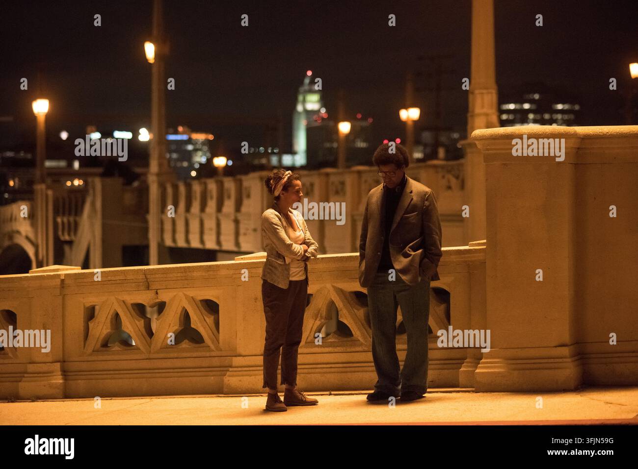 Denzel Washington und Carmen Dejogo Roman J. Israel, Esq. (2017) *Filmstill - Nur für redaktionelle Nutzung* CAP/RFS Bild bereitgestellt von Capital Pictures Stockfoto