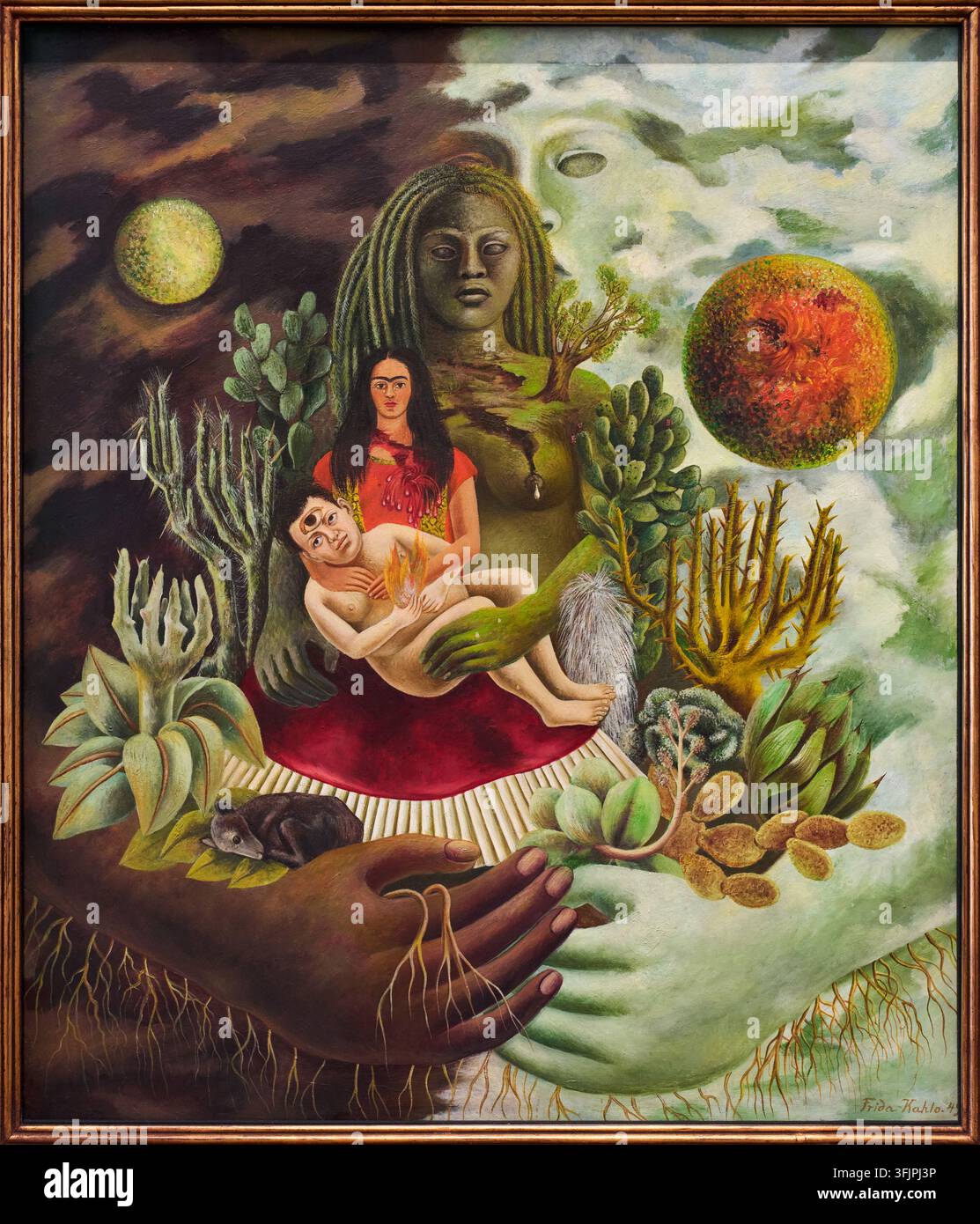 Die Liebesumarmung des Universums, der Erde (Mexiko), mich selbst, Diego und Señor Xólotl, 1949, Frida Kahlo (Coyoacán, 1907-1954), Modernes Mexiko, Gelman C Stockfoto