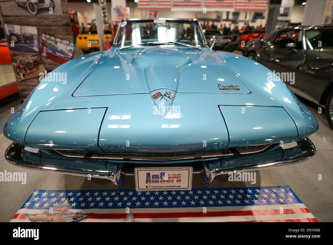 klassisches Corvette-Auto alte Autos Stockfoto