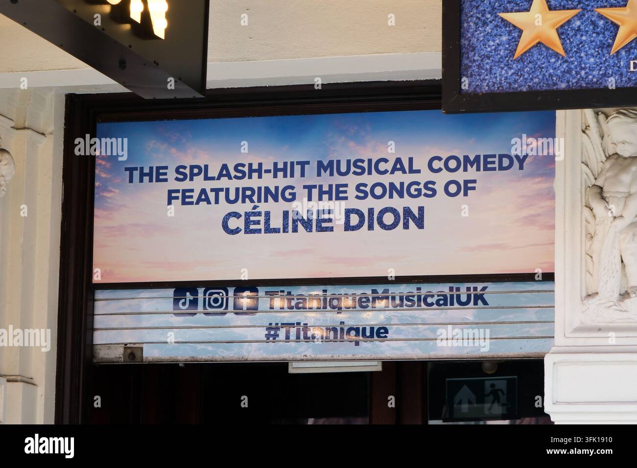 London, UK. 22. September 2026. Die Nostalgie-Industrie: Titanique: Eine Jukebox-Stil-Musicalkomödie mit dem Backkatalog von Céline Dion und der Geschichte des Titanic-Films von 1997.  Credit: Matthew Chattle/Alamy Live News Stockfoto