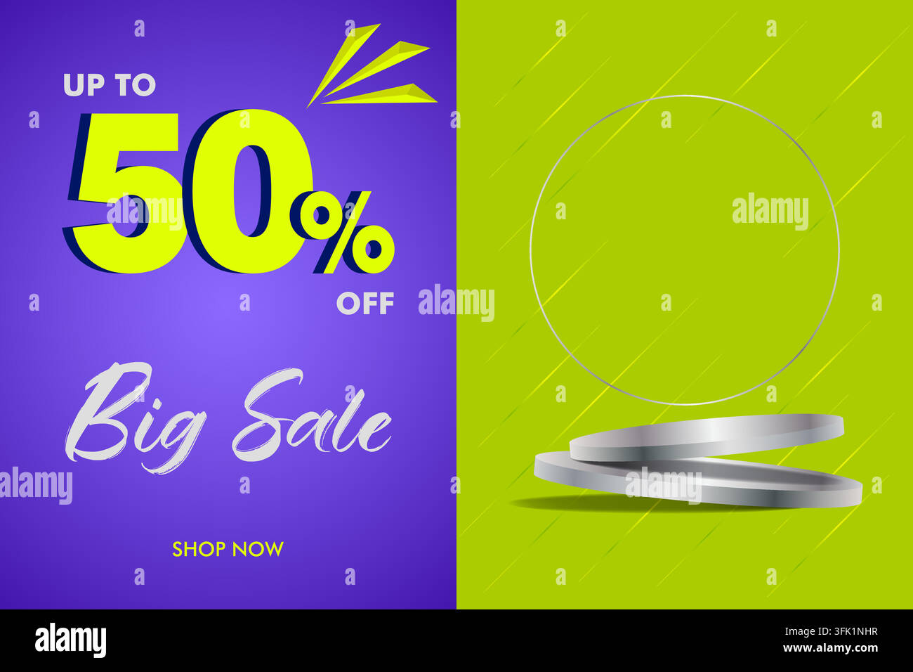 Big Sale Vector-Banner-Vorlage Stock Vektor