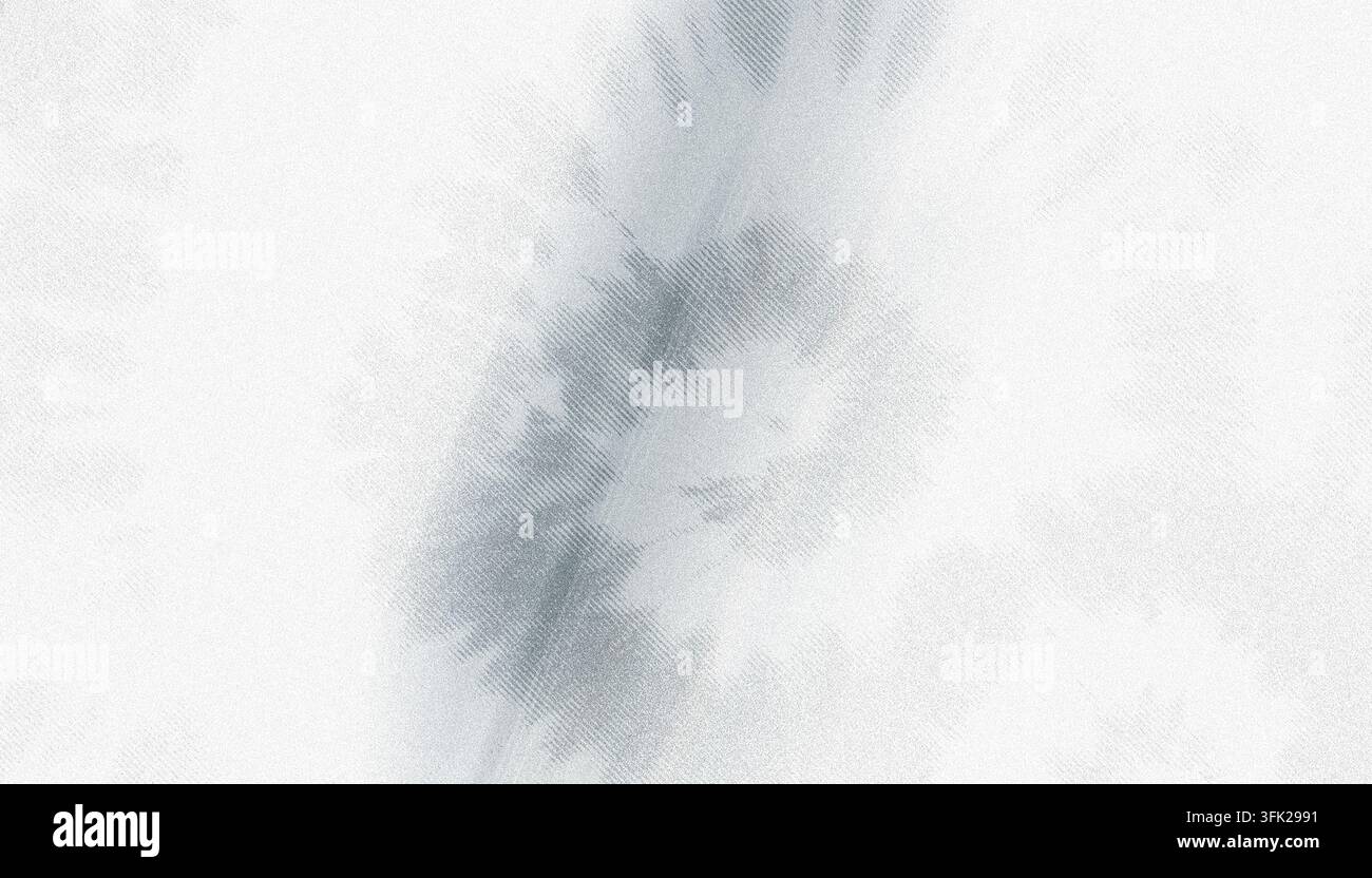 Ein weicher, abstrakter grauer Aquarellpinselstrich mit einer texturierten, künstlerischen Erscheinung, isoliert auf einem sauberen weißen Hintergrund. Stockfoto
