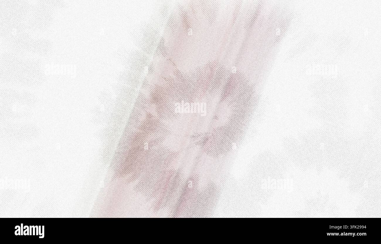 Ein weicher, abstrakter rosa Aquarellpinselstrich mit einer texturierten, künstlerischen Erscheinung, isoliert auf einem sauberen weißen Hintergrund. Stockfoto