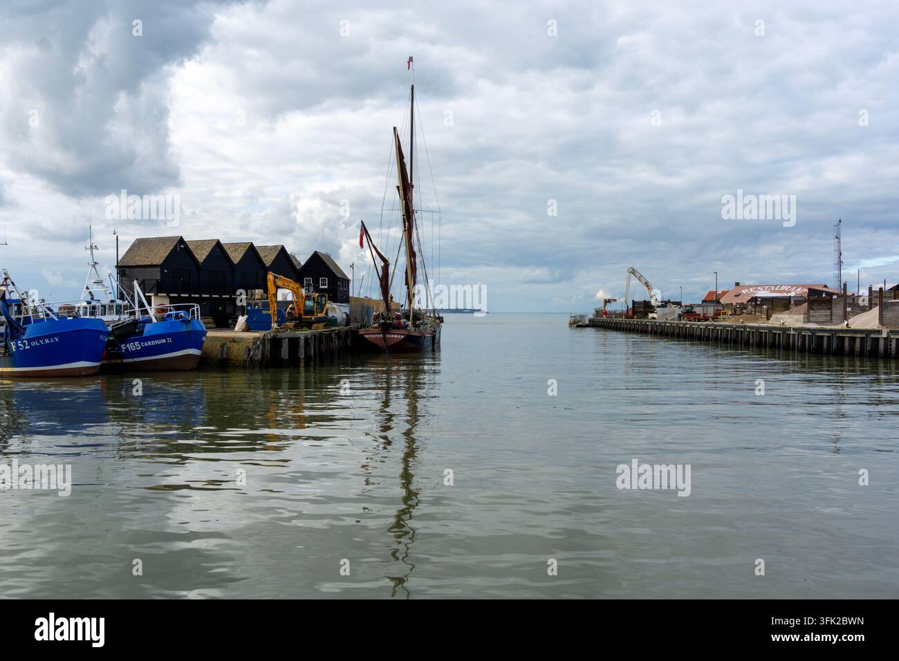 Fischerboote in Whitstable, Kent, England Stockfoto