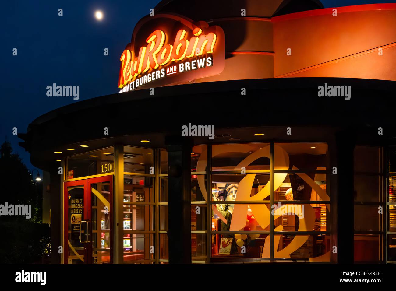 Red Robin Gourmet Burgers & Brews in Snellville, Georgia. (USA) Stockfoto
