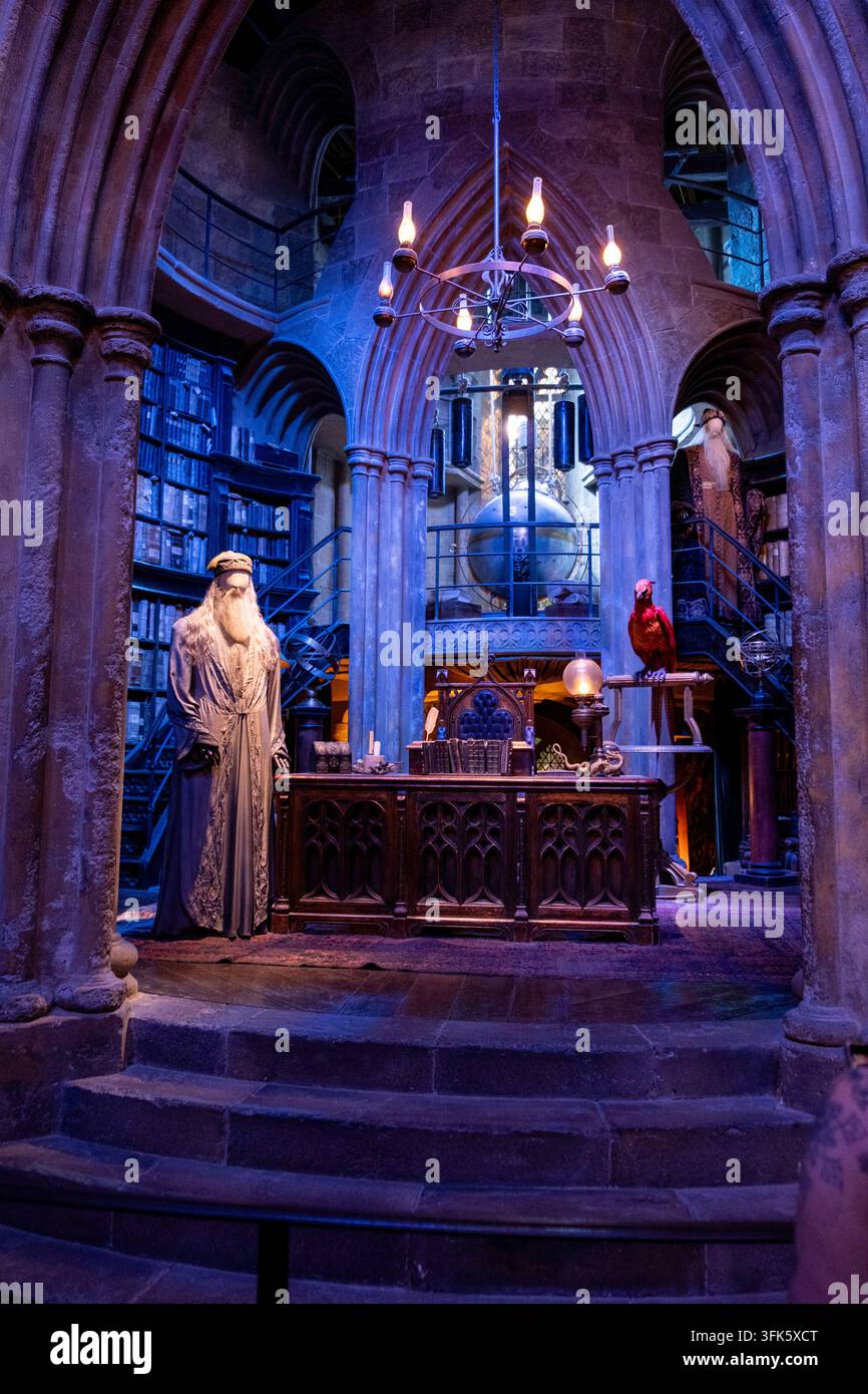 England, London, Leavesden: Warner Bros. Studio Tour. Die Entstehung von Harry Potter. Rundgang durch die Sets, die für die Dreharbeiten der acht Filme der Harry-Potter-Reihe verwendet wurden Stockfoto