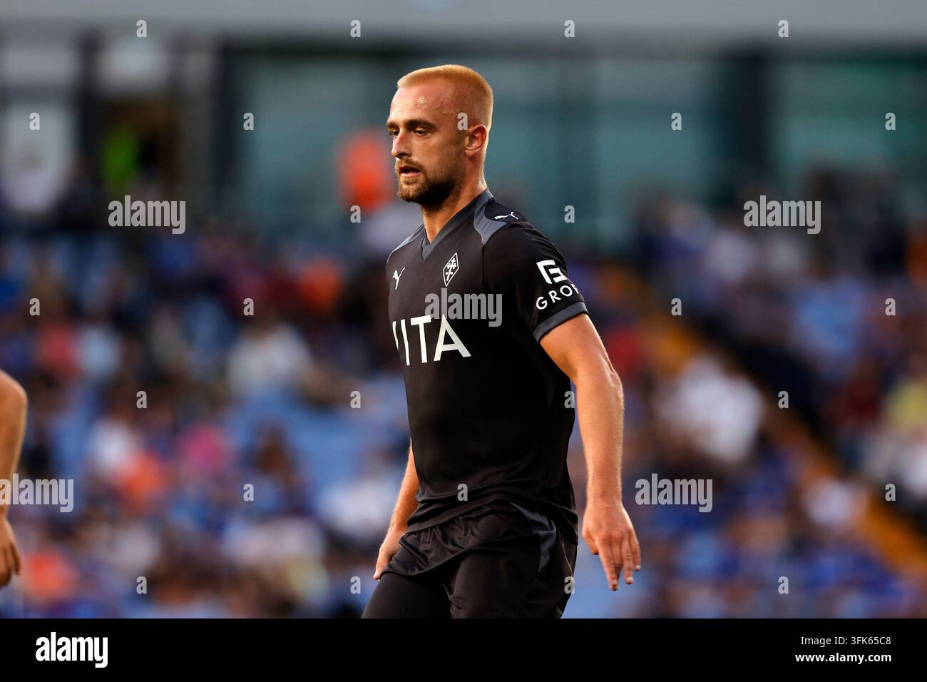 Lewis Fiorini. Oldham Athletic 0-1 Stockport County. Vorsaison-Freundschaftsspiel. Boundary Park. 28.7.26 Stockfoto