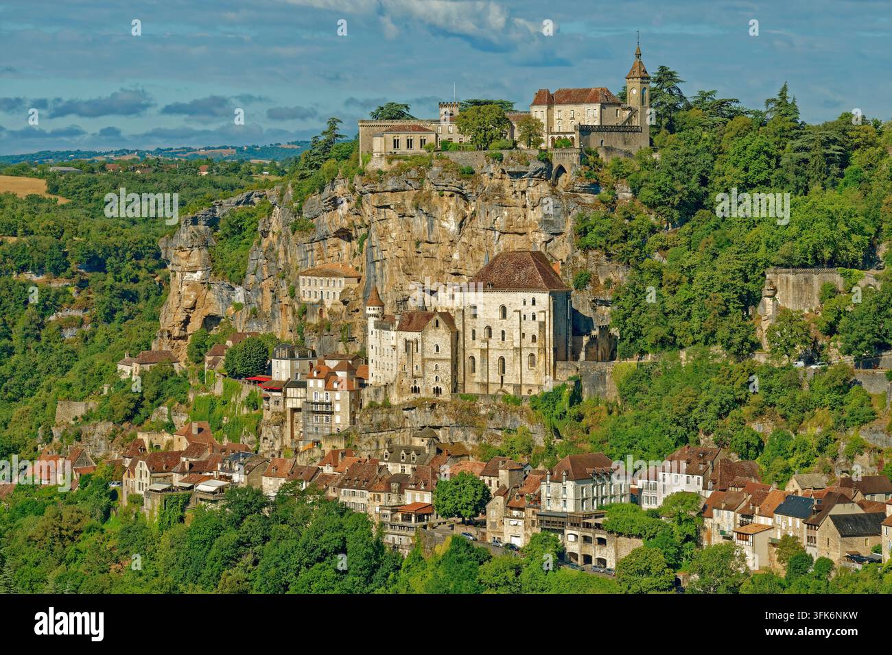 Rocamadour, Bergdorf-Gemeinde im Département Lot im Südwesten Frankreichs. Stockfoto