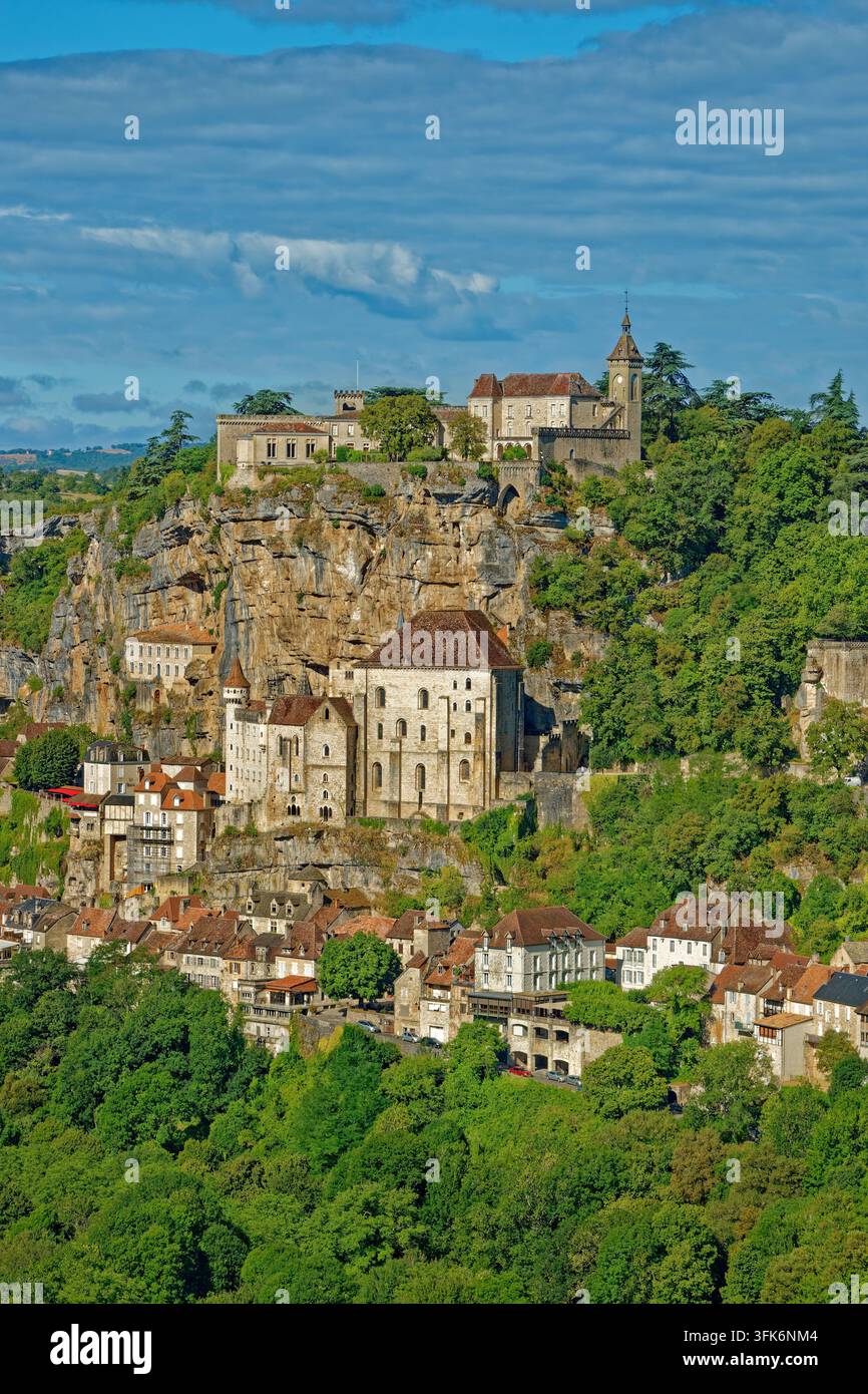 Rocamadour, Bergdorf-Gemeinde im Département Lot im Südwesten Frankreichs. Stockfoto