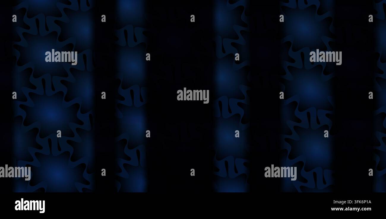 Ein dunkelblaues abstraktes Muster-Overlay mit vertikalen schattierten Streifen, das einen texturierten und dynamischen visuellen Effekt erzeugt. Stockfoto